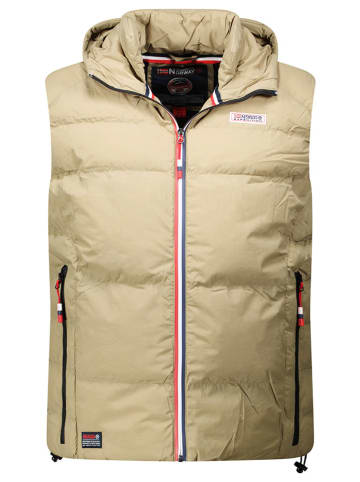 Geographical Norway Kamizelka pikowana "Vito" w kolorze beżowym