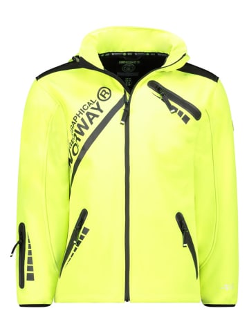 Geographical Norway Kurtka softshellowa "Twopac" w kolorze żółtym
