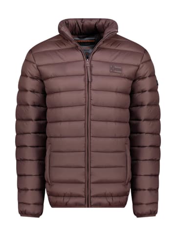 Geographical Norway Doorgestikte jas "Amichoko" bruin