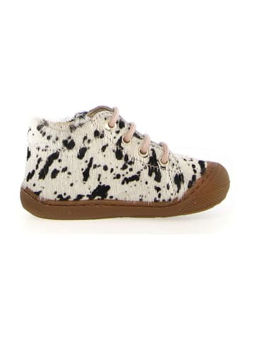 Naturino Skórzane buty "Cocoon" w kolorze białym do nauki chodzenia