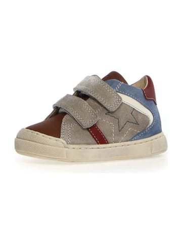Naturino Leren sneakers "Nerys" blauw/bruin/grijs