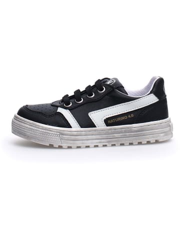 Naturino Skórzane sneakersy "Ceonia" w kolorze czarnym