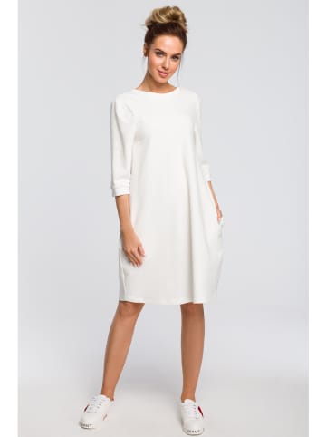 made of emotion Sukienka w kolorze kremowym