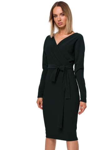 made of emotion Sukienka w kolorze ciemnozielonym