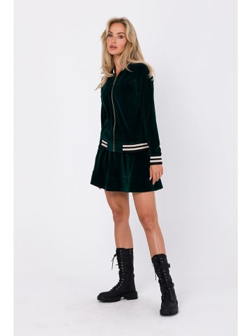 made of emotion Fluwelen vest donkergroen