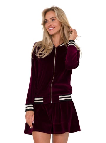 made of emotion Fluwelen vest bordeaux