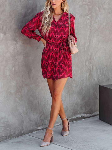 Milan Kiss Jurk rood/zwart