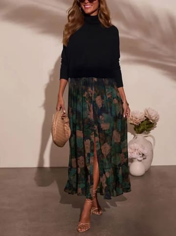 Milan Kiss Rok groen/donkerblauw