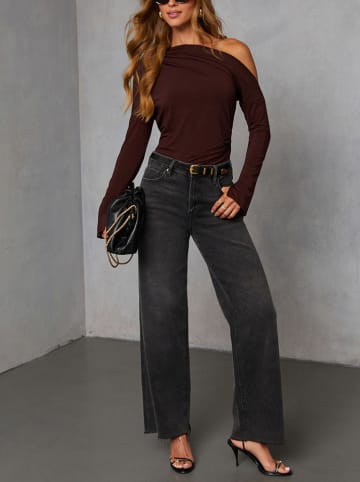 Milan Kiss Bluse in Braun