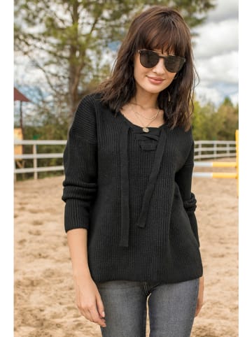 Milan Kiss Sweter w kolorze czarnym