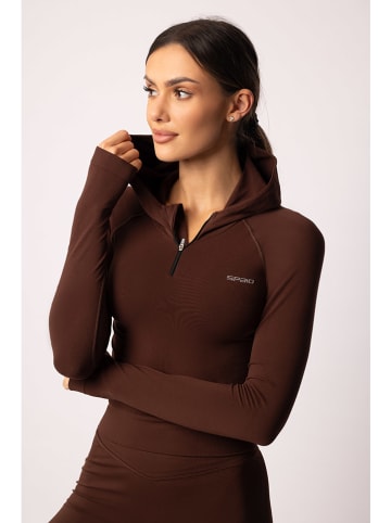 Spaio Bluza sportowa "Adapt" w kolorze brązowym