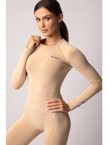 Spaio Trainingslongsleeve "Melange" in Beige