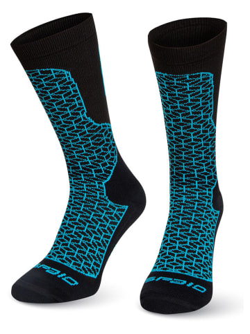 Spaio Functionele sokken "Breeze" zwart/turquoise