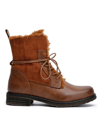 Foreverfolie Boots in Hellbraun