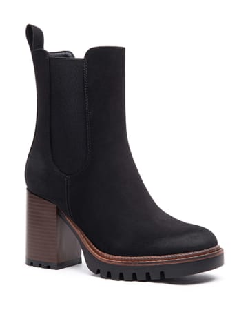 Foreverfolie Stiefeletten in Schwarz