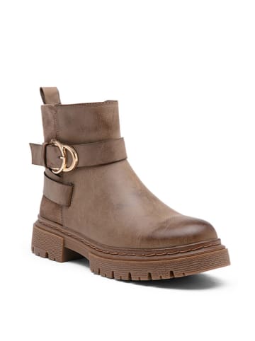 Foreverfolie Boots in Braun