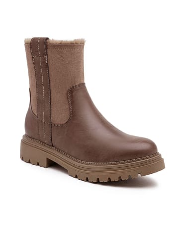 Foreverfolie Winterboots lichtbruin