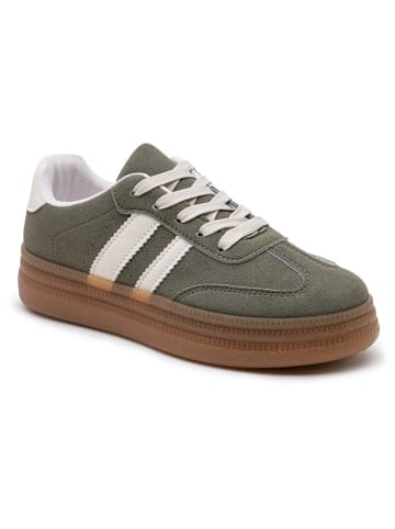 Foreverfolie Sneakers groen/wit