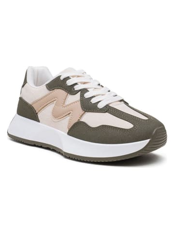 Foreverfolie Sneakers kaki/crème/beige