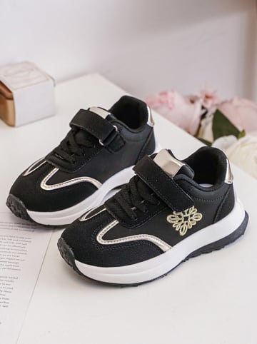 Rock & Joy Sneakers zwart/goudkleurig
