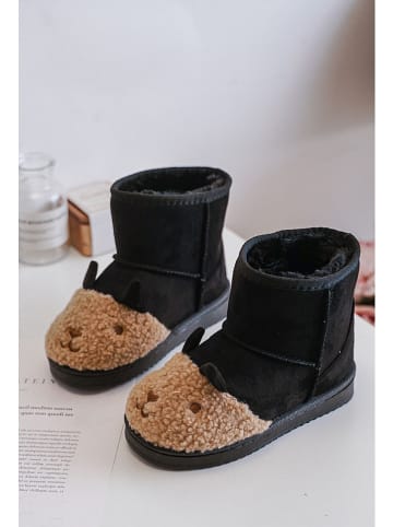 Rock & Joy Winterboots in Schwarz/ Hellbraun