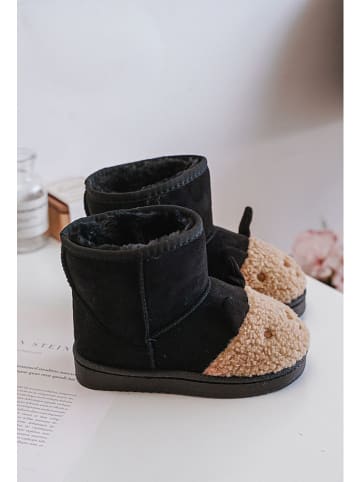 Rock & Joy Winterboots in Schwarz/ Hellbraun