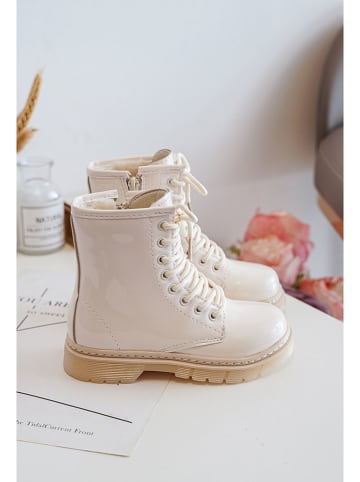 Rock & Joy Botki zimowe w kolorze beżowym