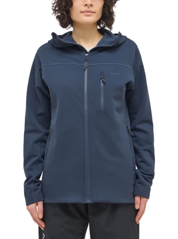 Haglöfs Kurtka polarowa "Rosson Mid Hood" w kolorze granatowym
