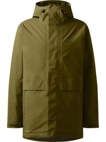 Haglöfs Parka funkcyjna "Salix Proof Mimic II" w kolorze khaki