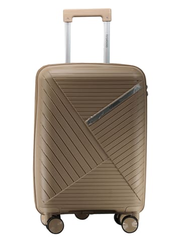 Geographical Norway Hardcase-Trolley "Simi" in Khaki - (B)34 x (H)53 x (T)21 cm
