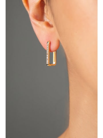 Heliophilia Vergulde creolen met edelstenen