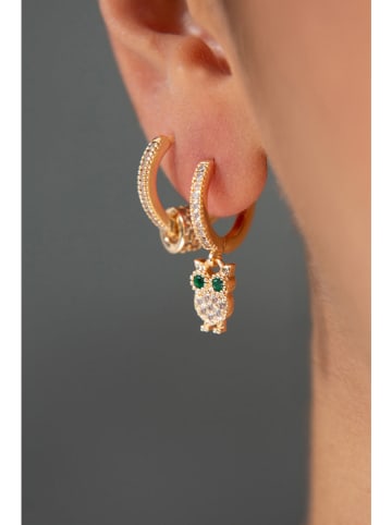 Heliophilia Vergold. Ohrhänger mit Edelsteinen