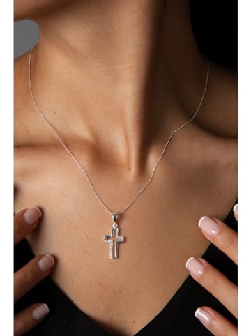 Heliophilia Srebrny naszyjnik z zawieszką - dł. 45 cm