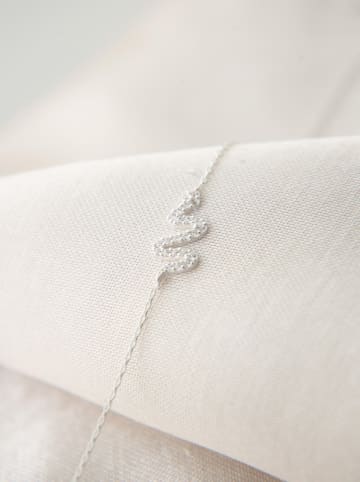 Heliophilia Srebrna bransoletka z elementem ozdobnym