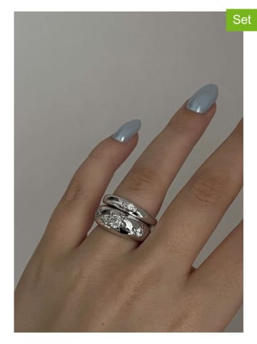 Heliophilia 2er-Set: Ringe mit Edelsteinen