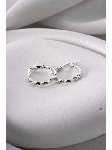 Heliophilia Srebrne kolczyki-kreole