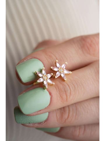 Heliophilia Vergold. Ohrstecker mit Edelsteinen