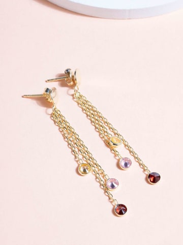 Heliophilia Silber-Ohrstecker mit Edelsteinen