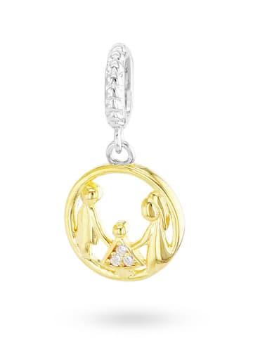 CHARM'S Vergold. Anhänger mit Edelsteinen
