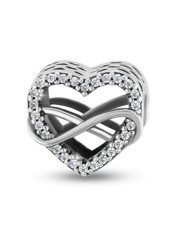 CHARM'S Silber-Bead mit Edelsteinen