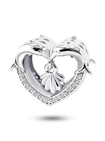 CHARM'S Silber-Bead mit Edelsteinen