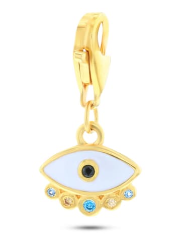 CHARM'S Vergulde hanger met edelstenen