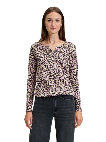 BETTY & CO Longsleeve zwart/taupe/lichtroze