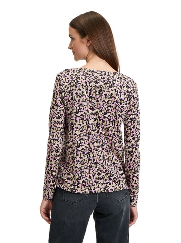 BETTY & CO Longsleeve zwart/taupe/lichtroze