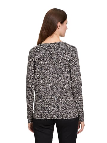 BETTY & CO Koszulka w kolorze czarno-kremowo-beżowym