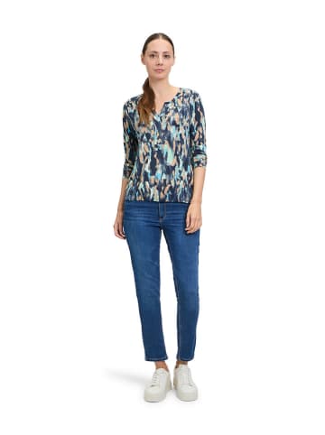 BETTY & CO Koszulka w kolorze granatowo-błękitno-karmelowym