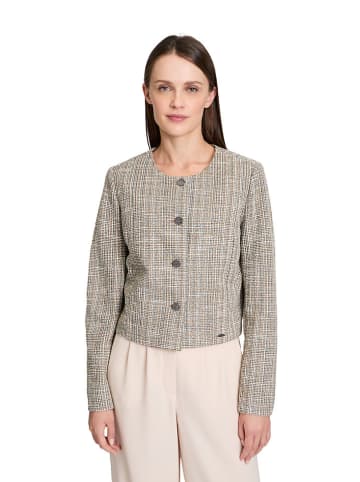 BETTY & CO Blazer in Creme/ Camel/ Schwarz