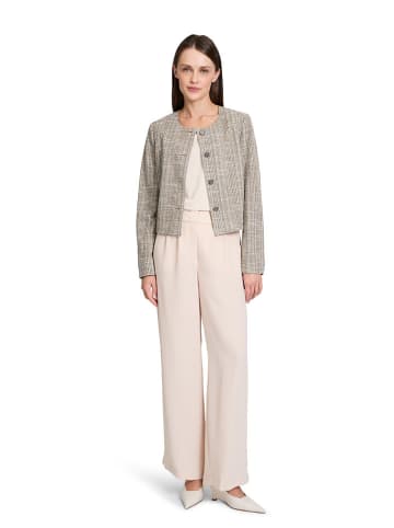 BETTY & CO Blazer in Creme/ Camel/ Schwarz