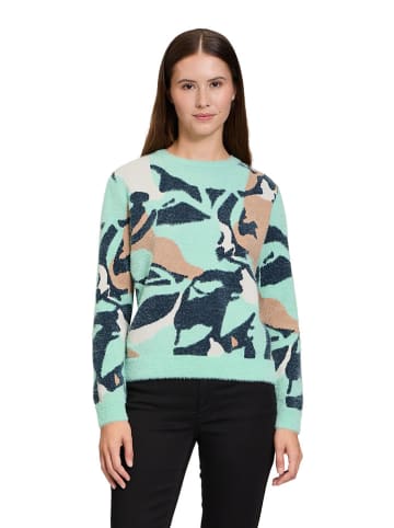 BETTY & CO Trui mintgroen/donkerblauw/beige