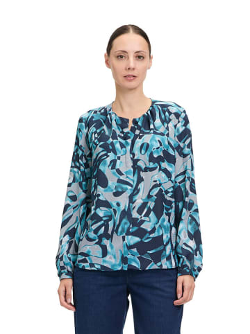 BETTY & CO Blouse donkerblauw/blauw/grijs